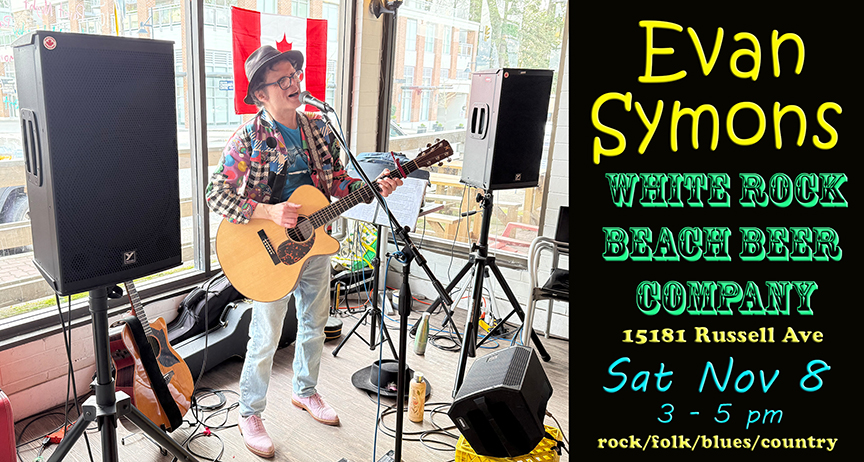 Evan Symons Nov 8, 2025 at White Rock Beach Beer
                Company
